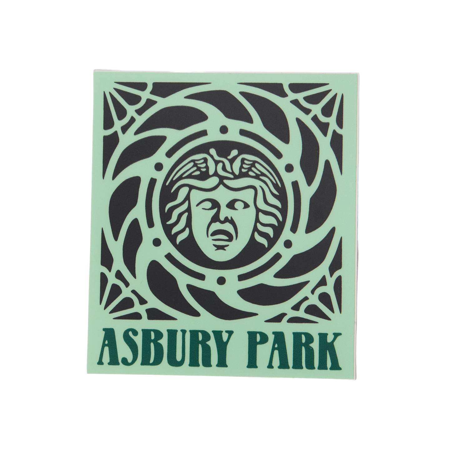 Asbury Park Carousel Face Vinyl Decal Sticker