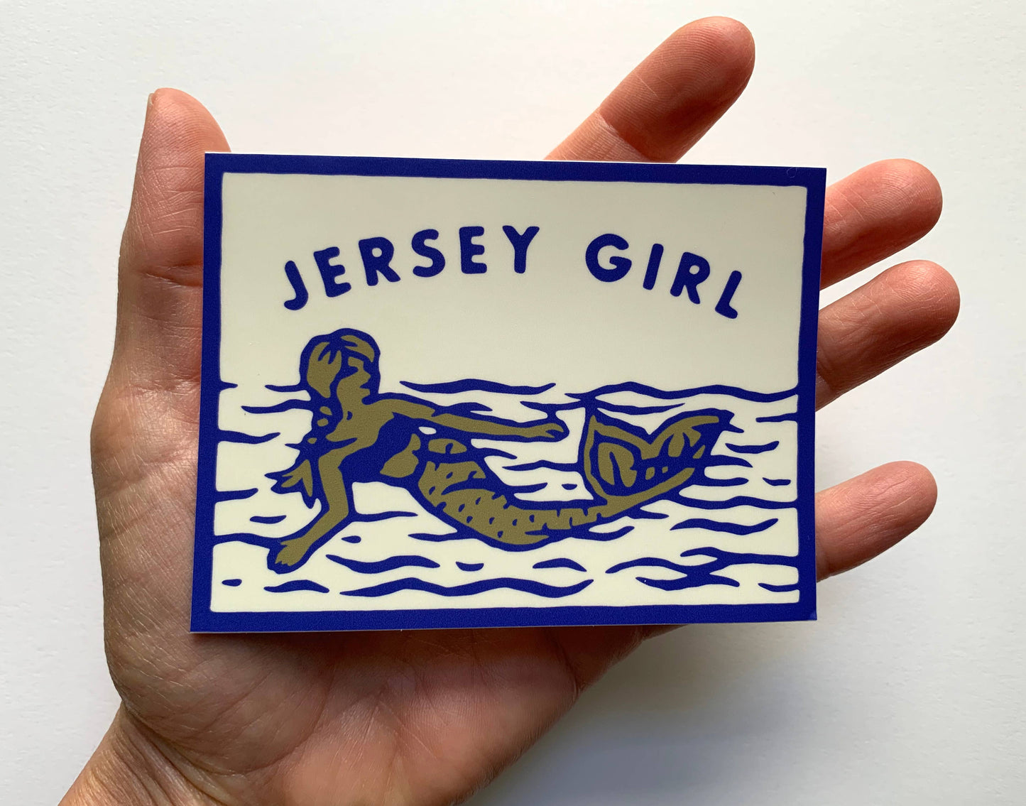Jersey Girl Mermaid High Quality Vinyl Decal/Bumper Sticker
