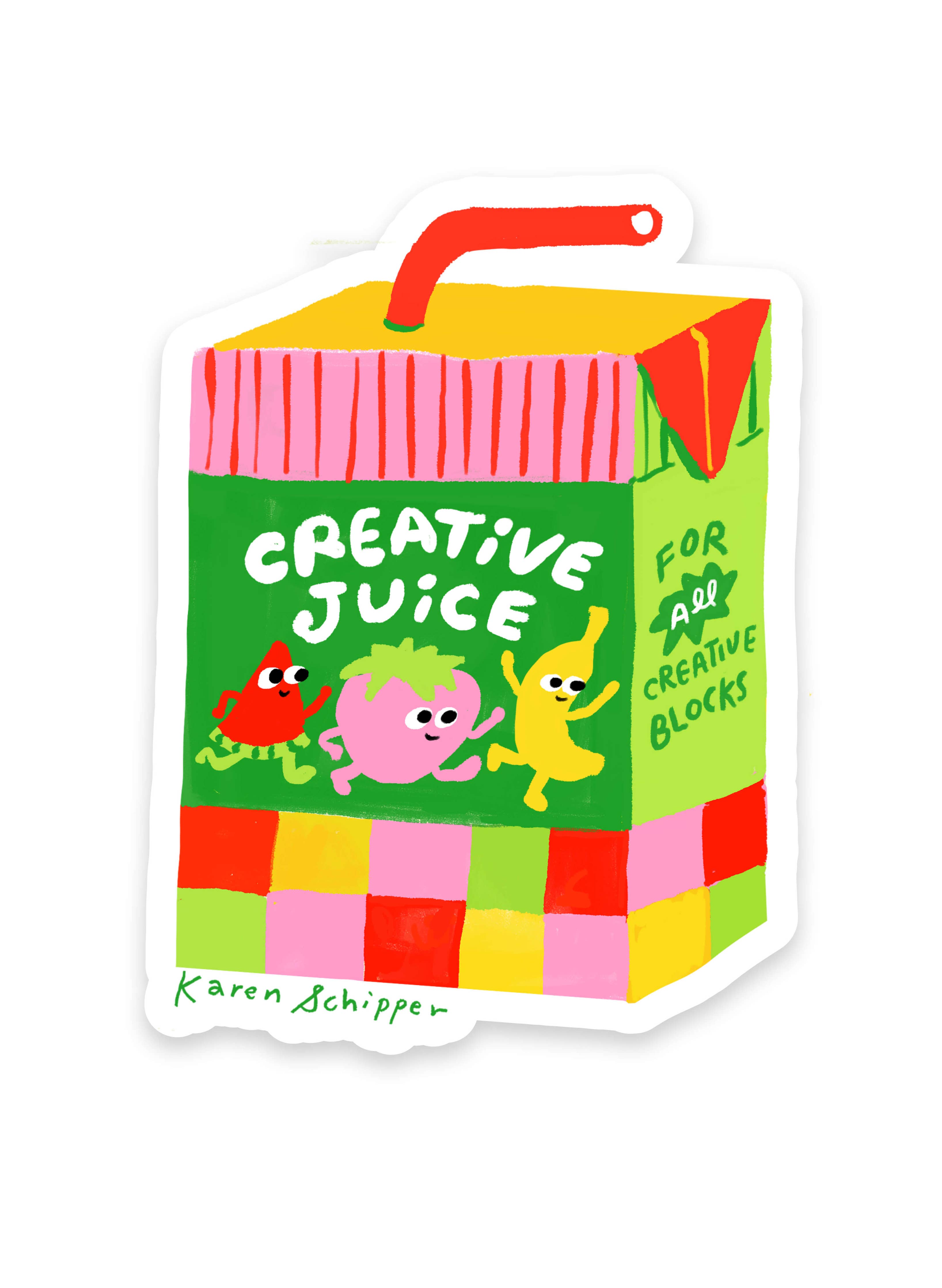 Creative Juice Vinyl Sticker – Inspirational Cute Sticker