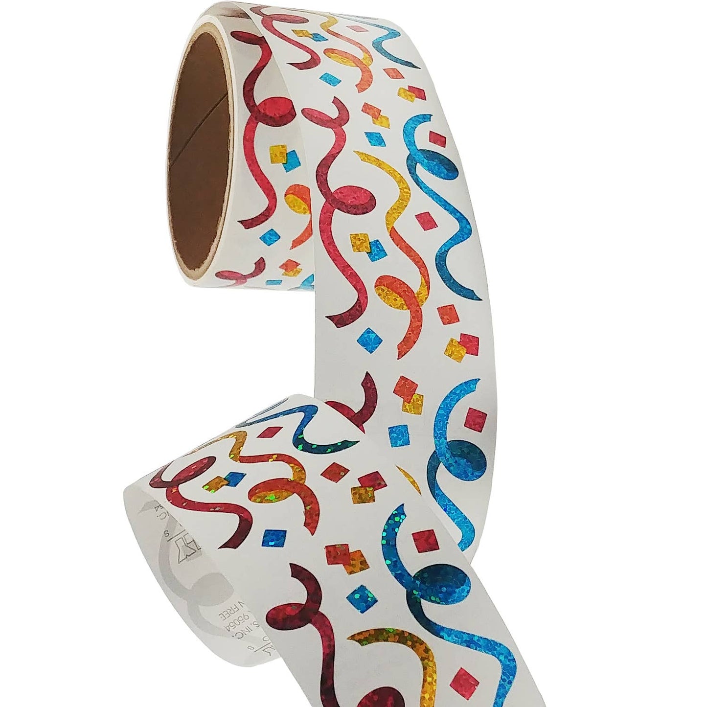 Streamers / Confetti Stickers - 1 Perforated Square