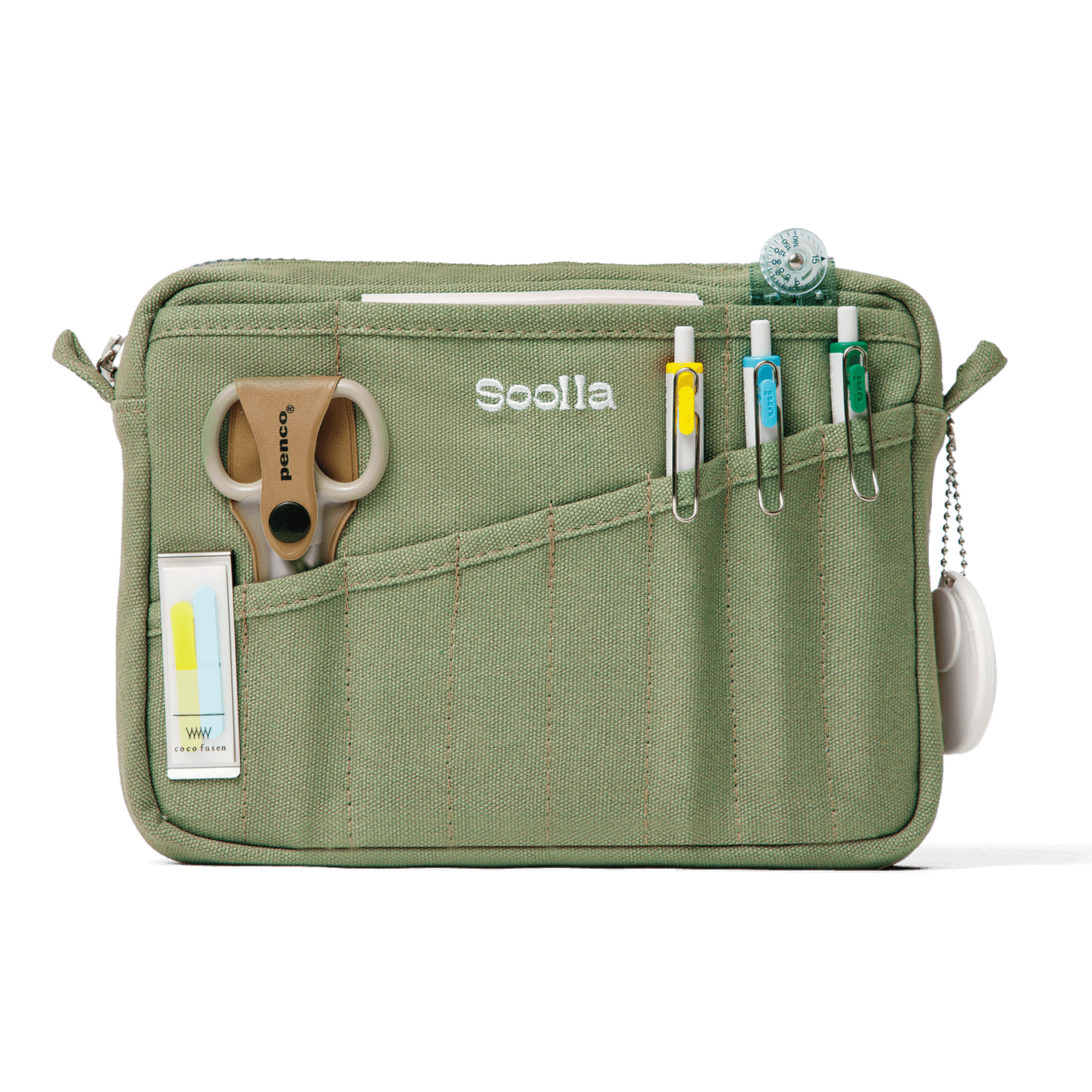Soolla® Studio Pouch, Ganja Green (Stationery Pouch)