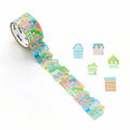 Bande Washi Sticker Roll – Cute Houses | Japanese Masking Roll Stickers