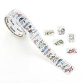 bande “People Who Have Nothing To Do” Washi Flake Tape – Cute Japanese Planner Stickers