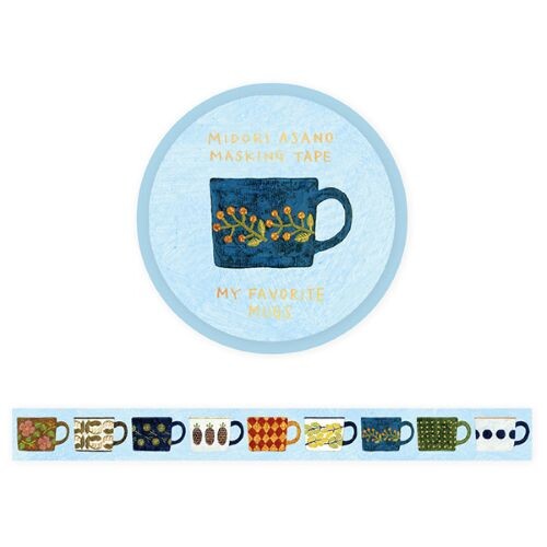 Cozyca Products Mug Foil Washi Tape – Japanese Coffee & Tea Masking Tape
