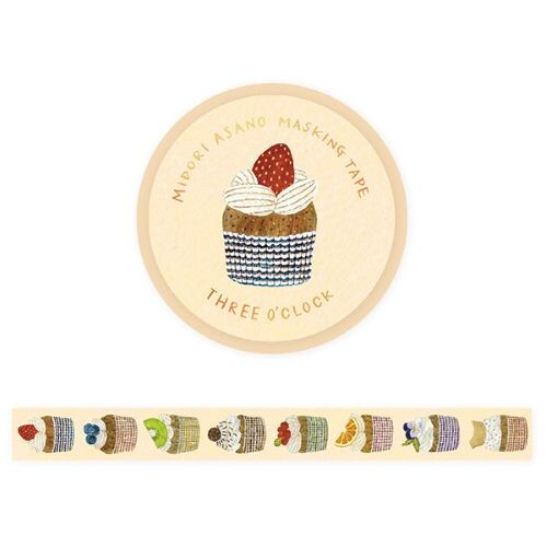 Cozyca Products 3 O’Clock Snack Foil Washi Tape – Japanese Masking Tape