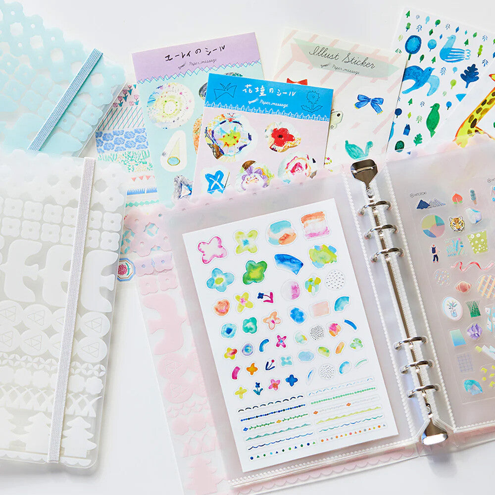 KINGJIM Otona Sticker Collection Binder - Blue | Sticker Storage Organizer