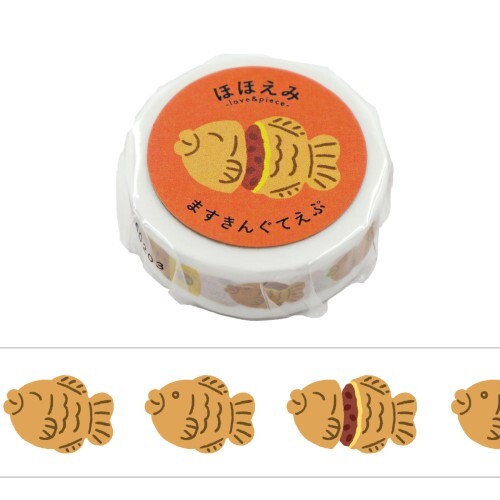 World Craft Hohoemi Taiyaki Washi Tape – Japanese Masking Tape