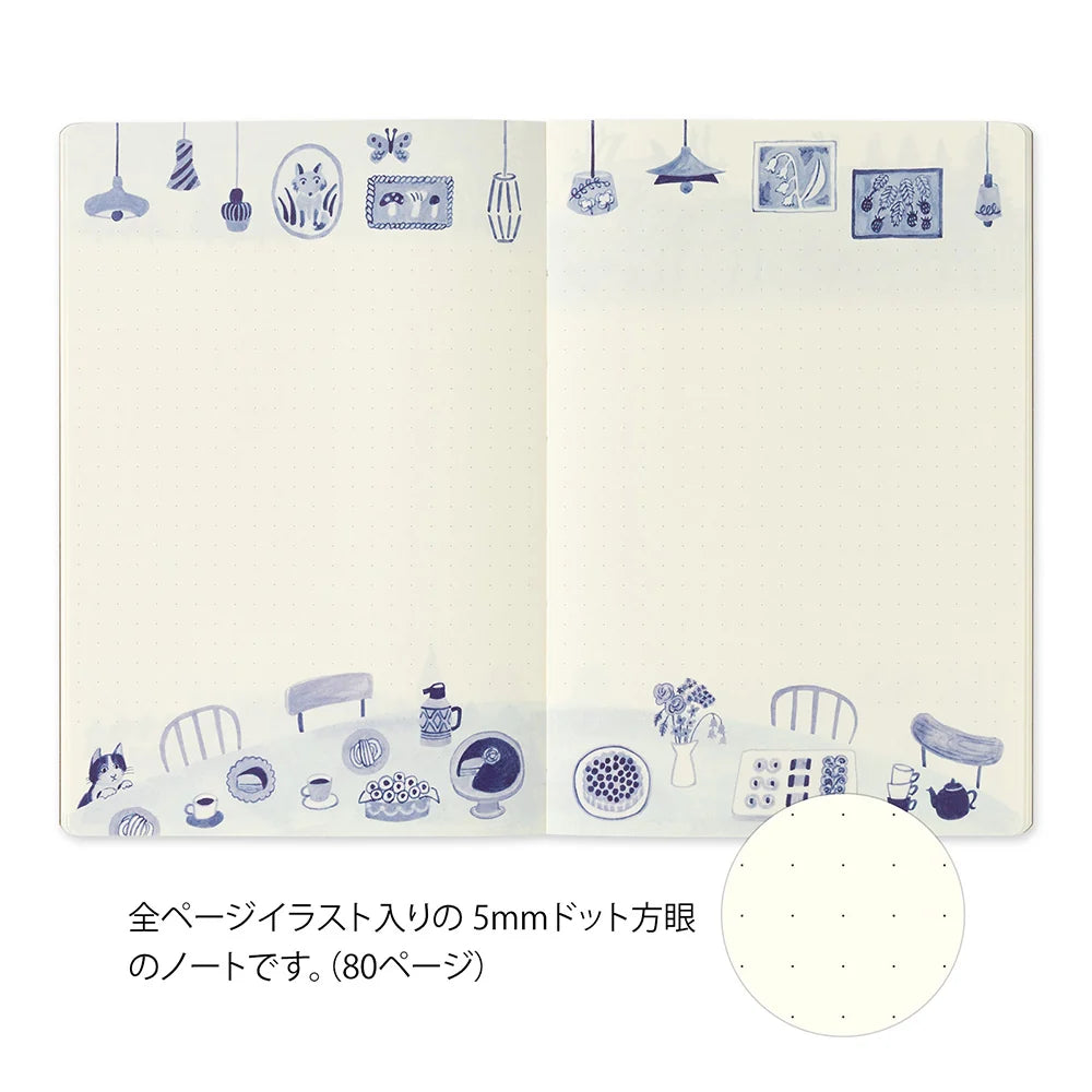 Midori Yuru Log Notebook – B6 – Blue Nordic