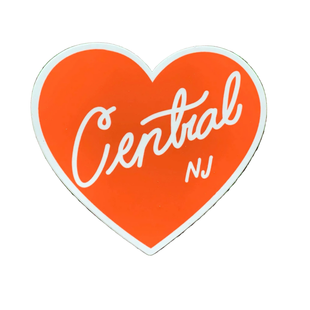 Central New Jersey Heart vinyl sticker