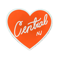 Central New Jersey Heart vinyl sticker