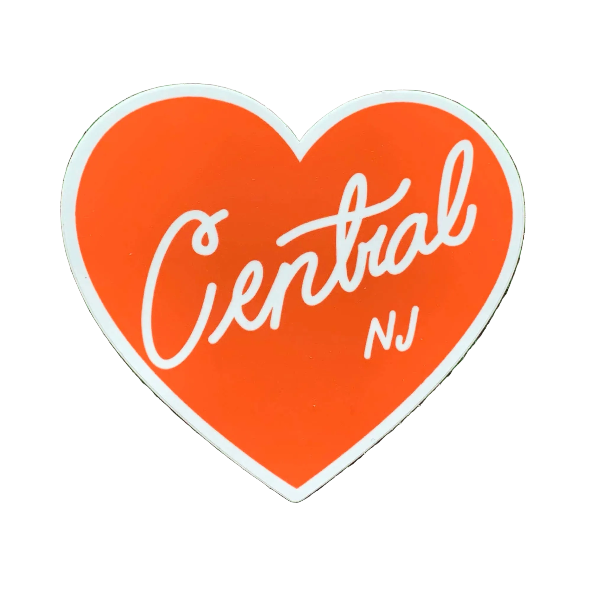 Central New Jersey Heart vinyl sticker
