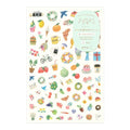 Midori Yuru Log Sticker Sheet – Motif Washi Stickers for Journaling & Planners