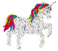 Unicorn/Rainbow Mane & Tail Stickers - 1 Perforated Square