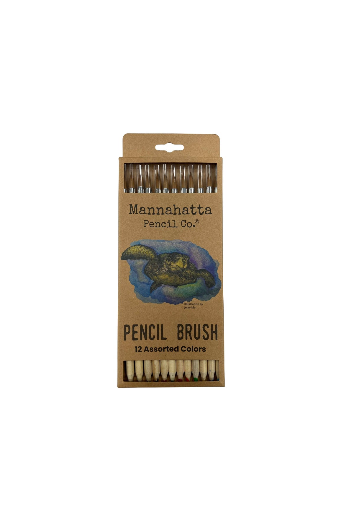 12 Pack of Assorted Color Pencil Brushes