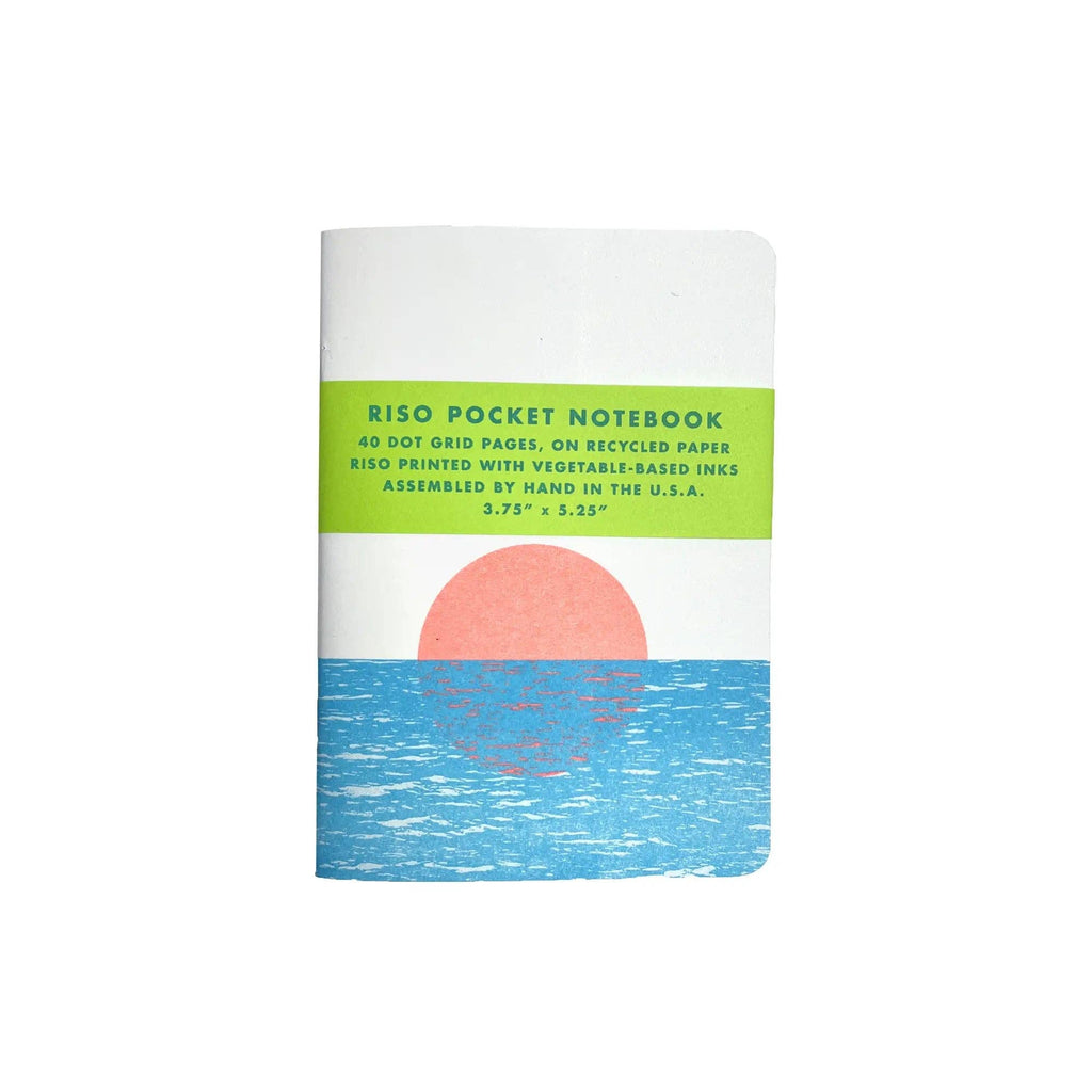 Risograph Pocket Notebook - River Sunset