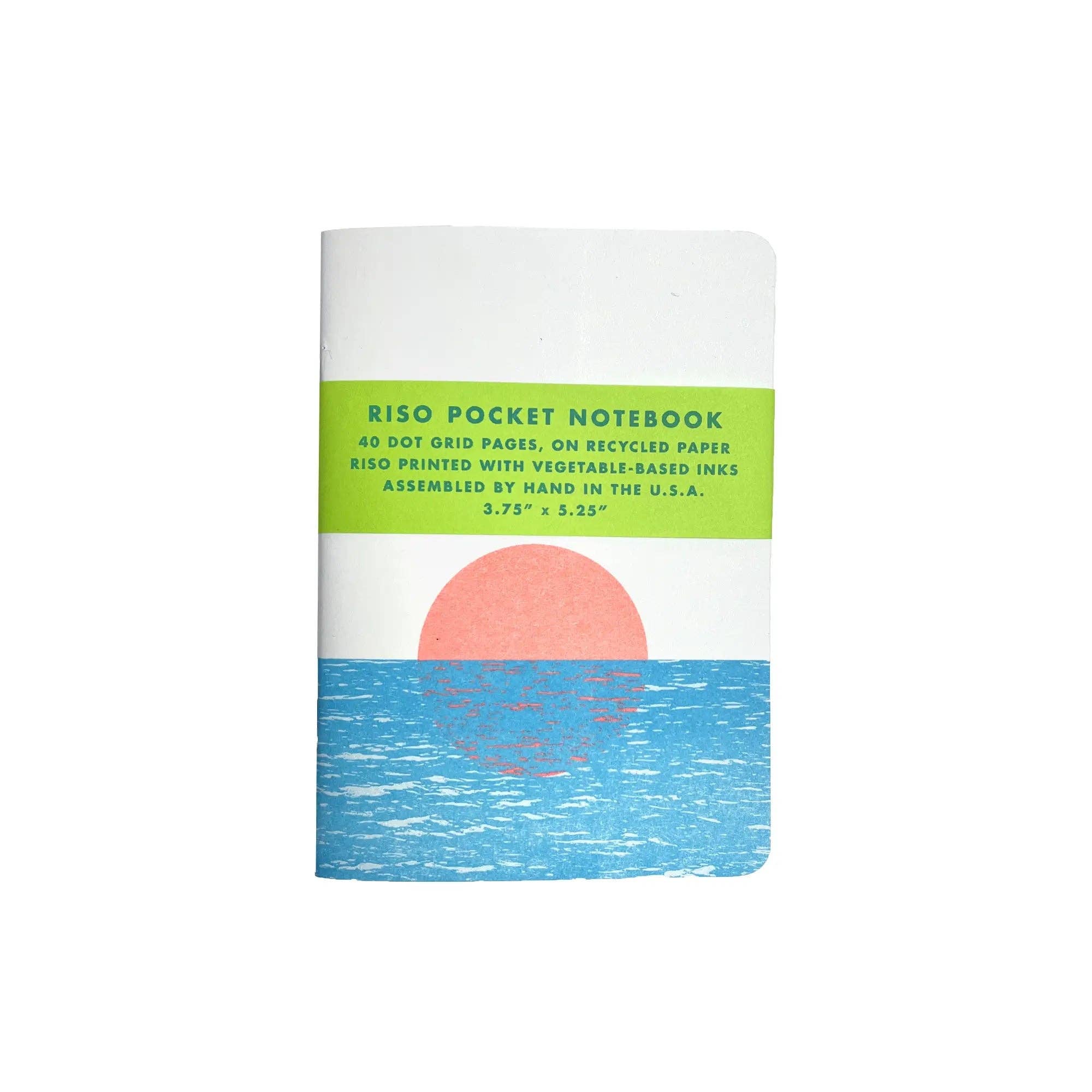 Risograph Pocket Notebook - River Sunset