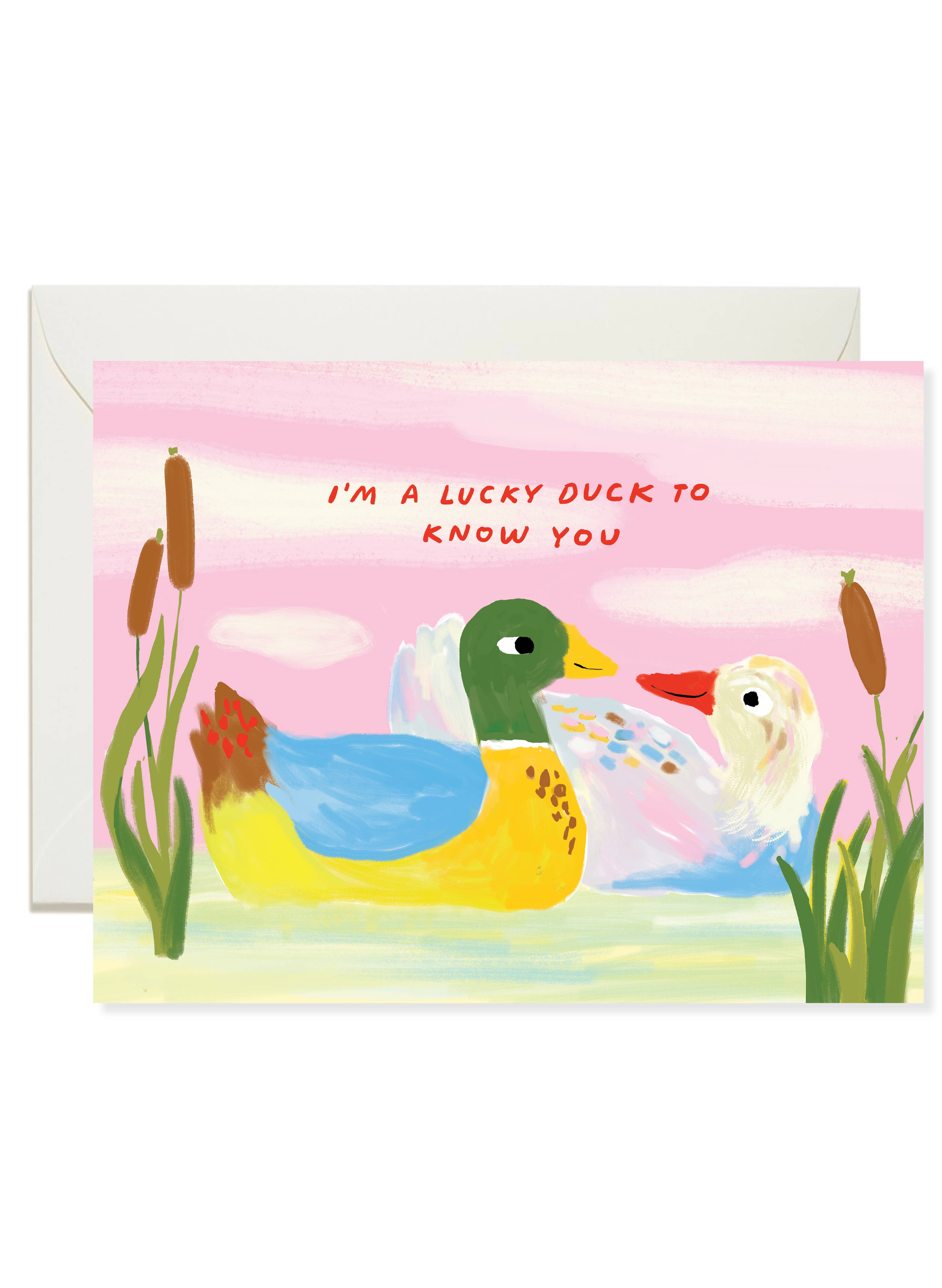 Lucky Duck – Duck Pun Love Card