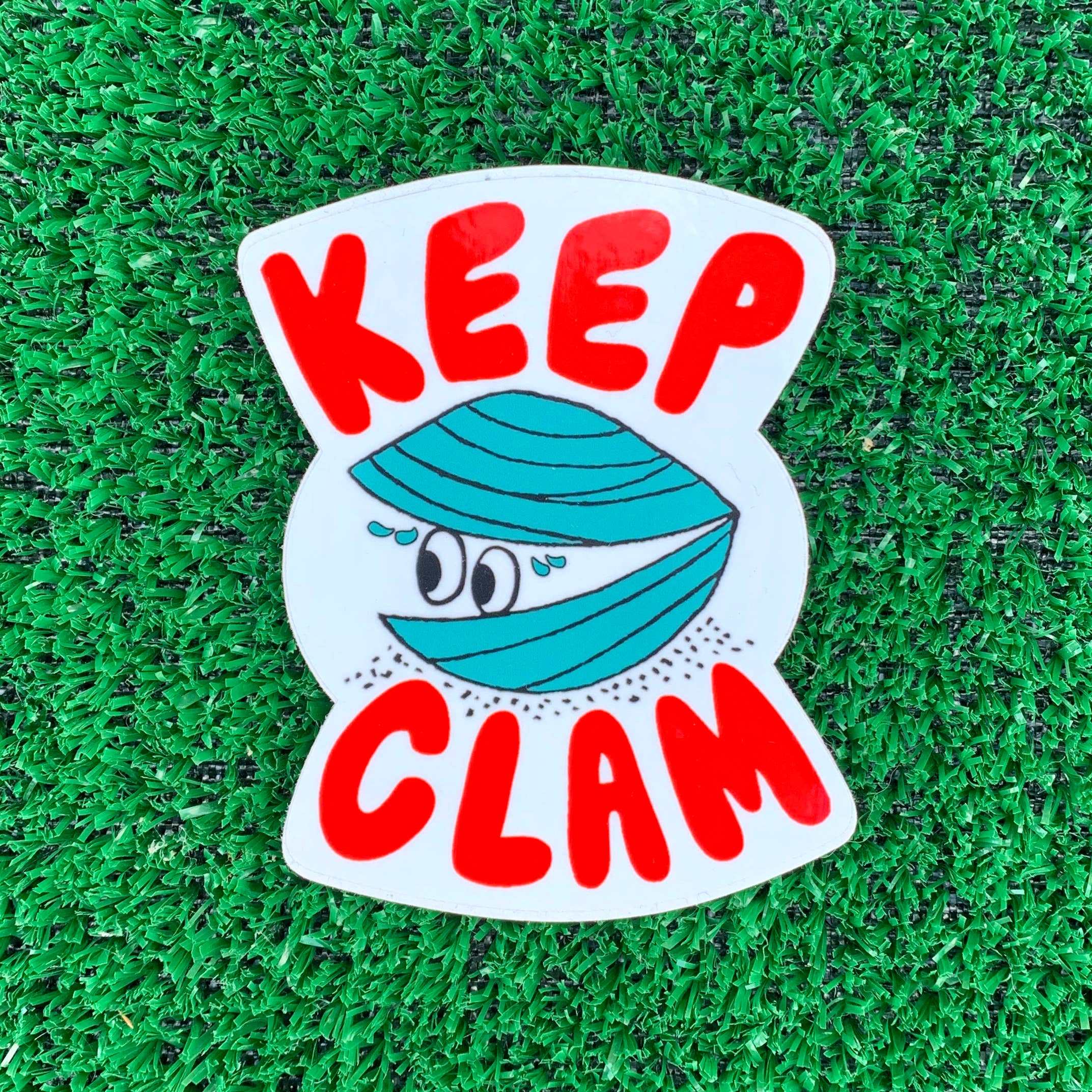 Keep Clam Sticker
