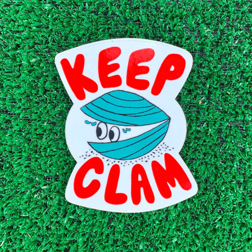Keep Clam Sticker