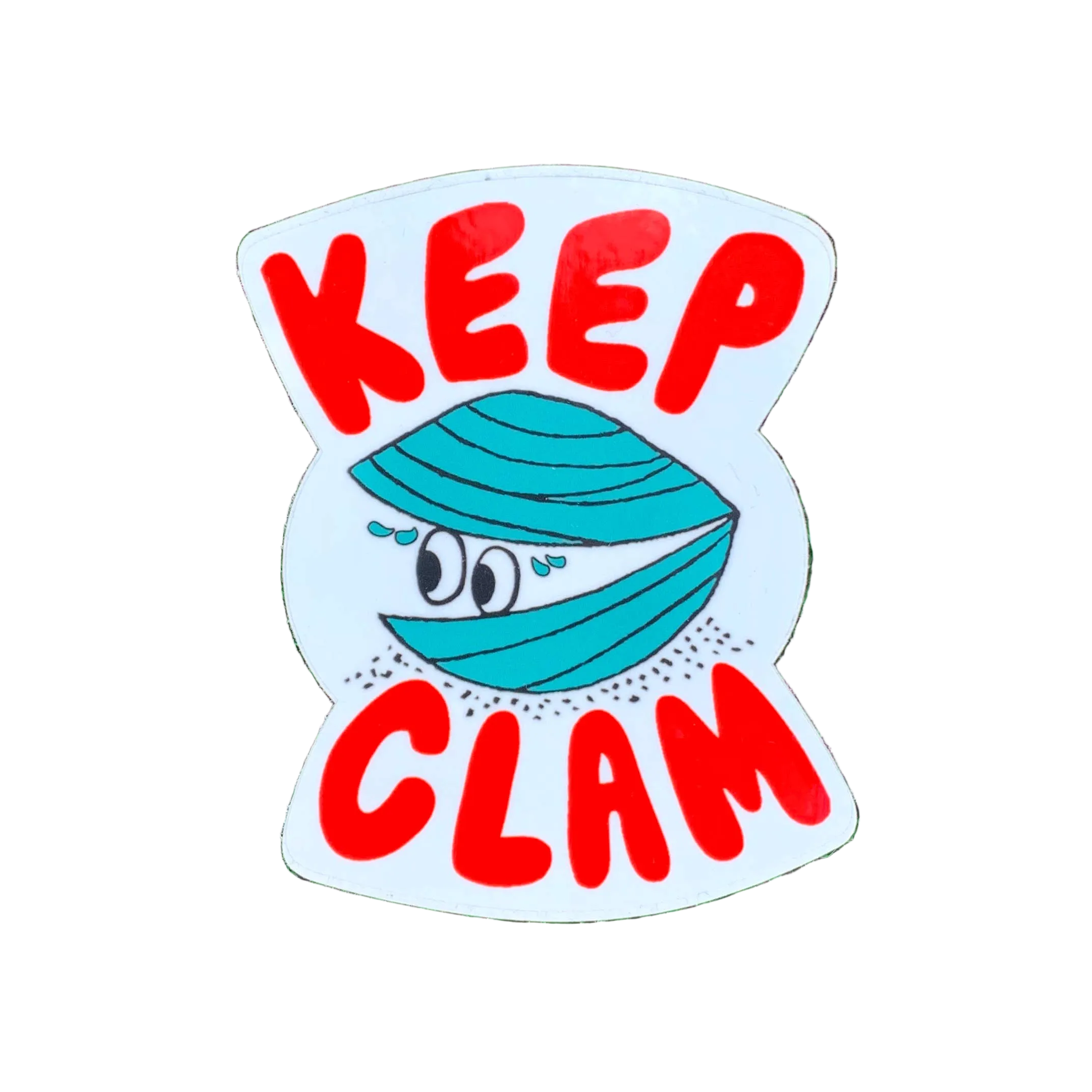 Keep Clam Sticker