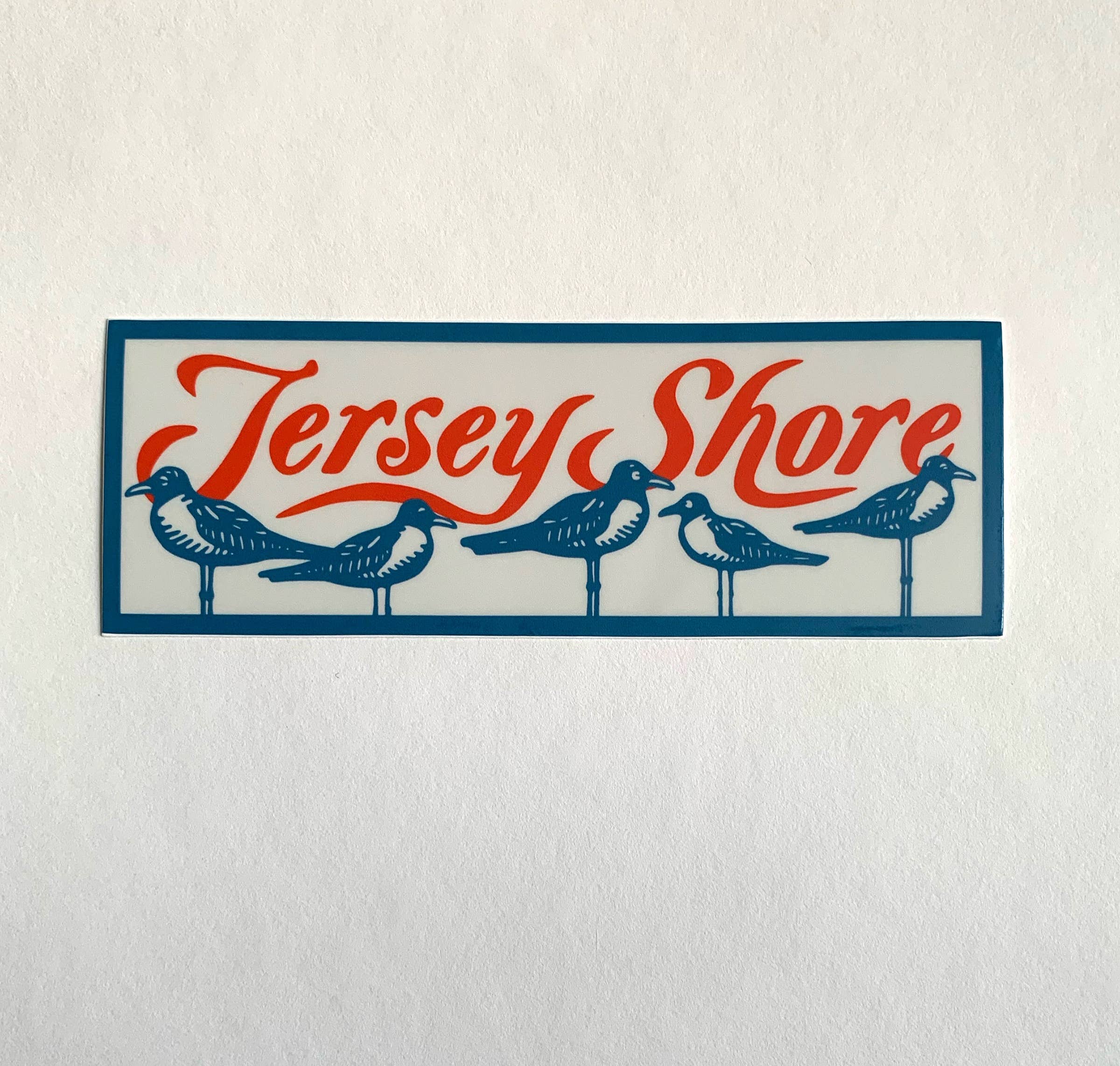 Jersey Shore Seagull Bumper Sticker / Vinyl Decal