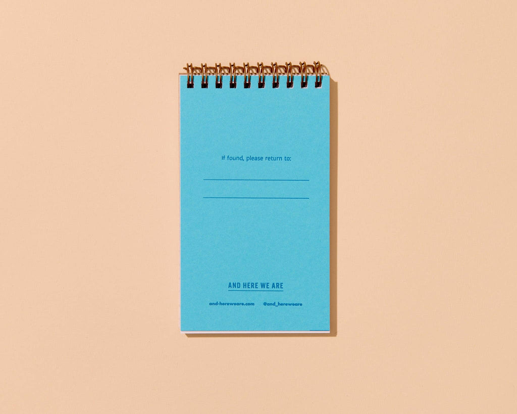 Letterpress Small Spiral Notebook—Pink Shells (Summer)