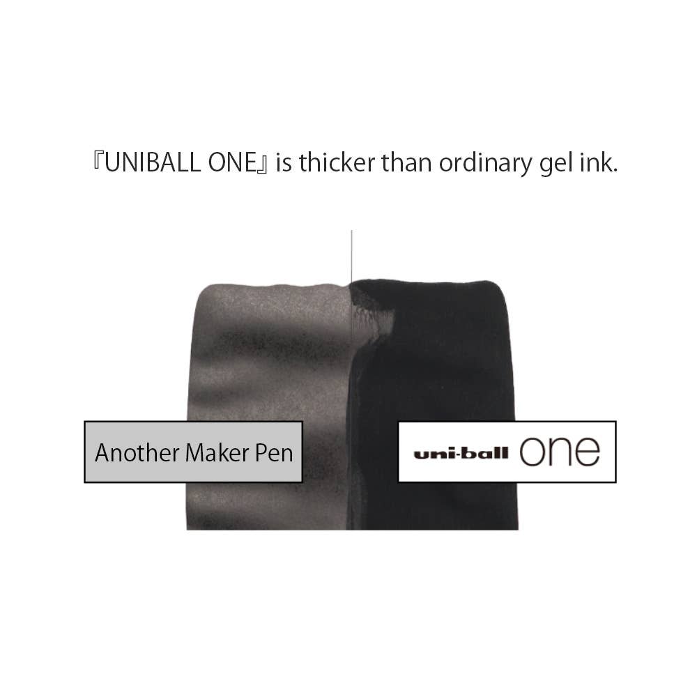 Mitsubishi Uni-Ball One Ballpoint Pen: Black / 0.5mm