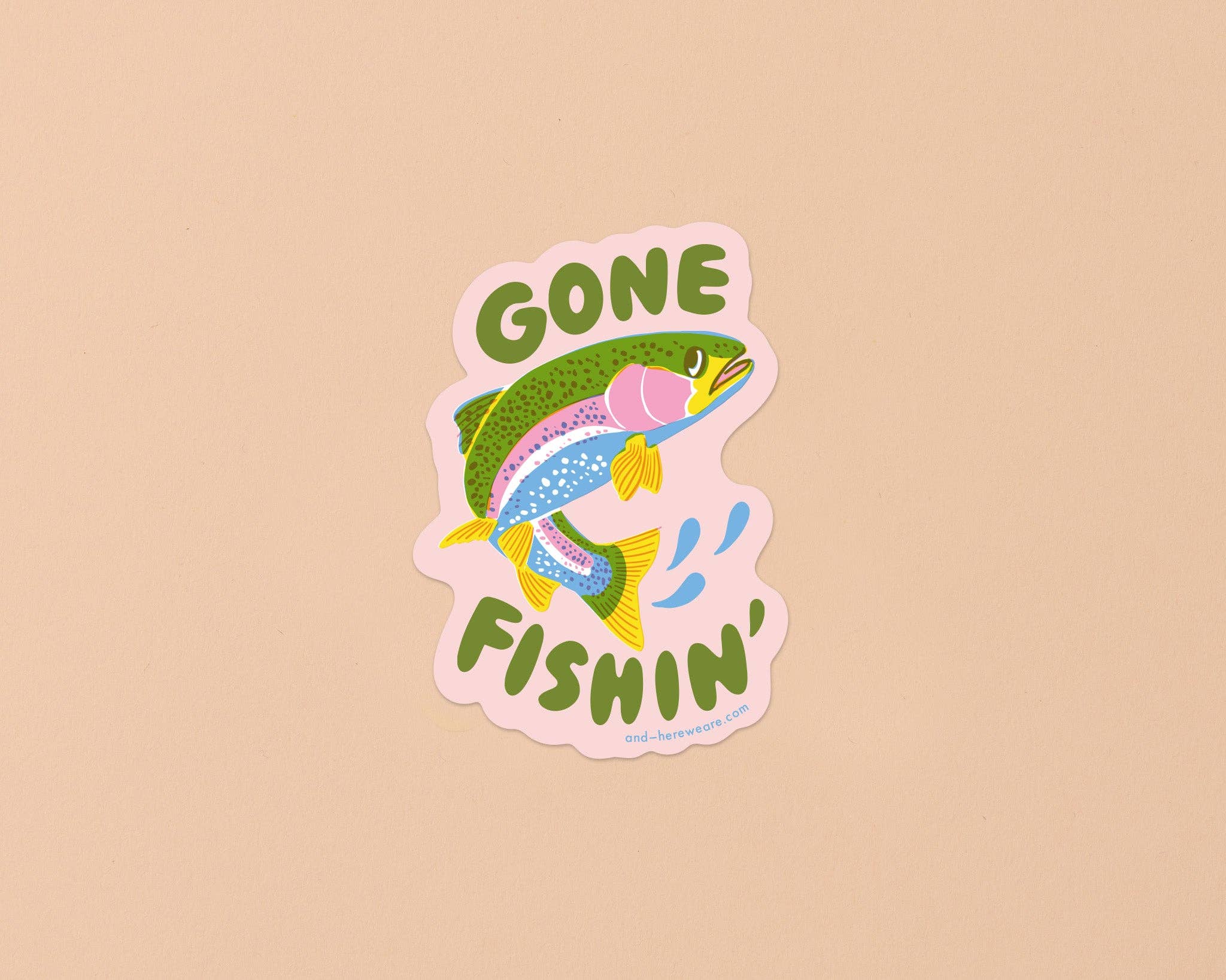 Vinyl Sticker—Gone Fishin'