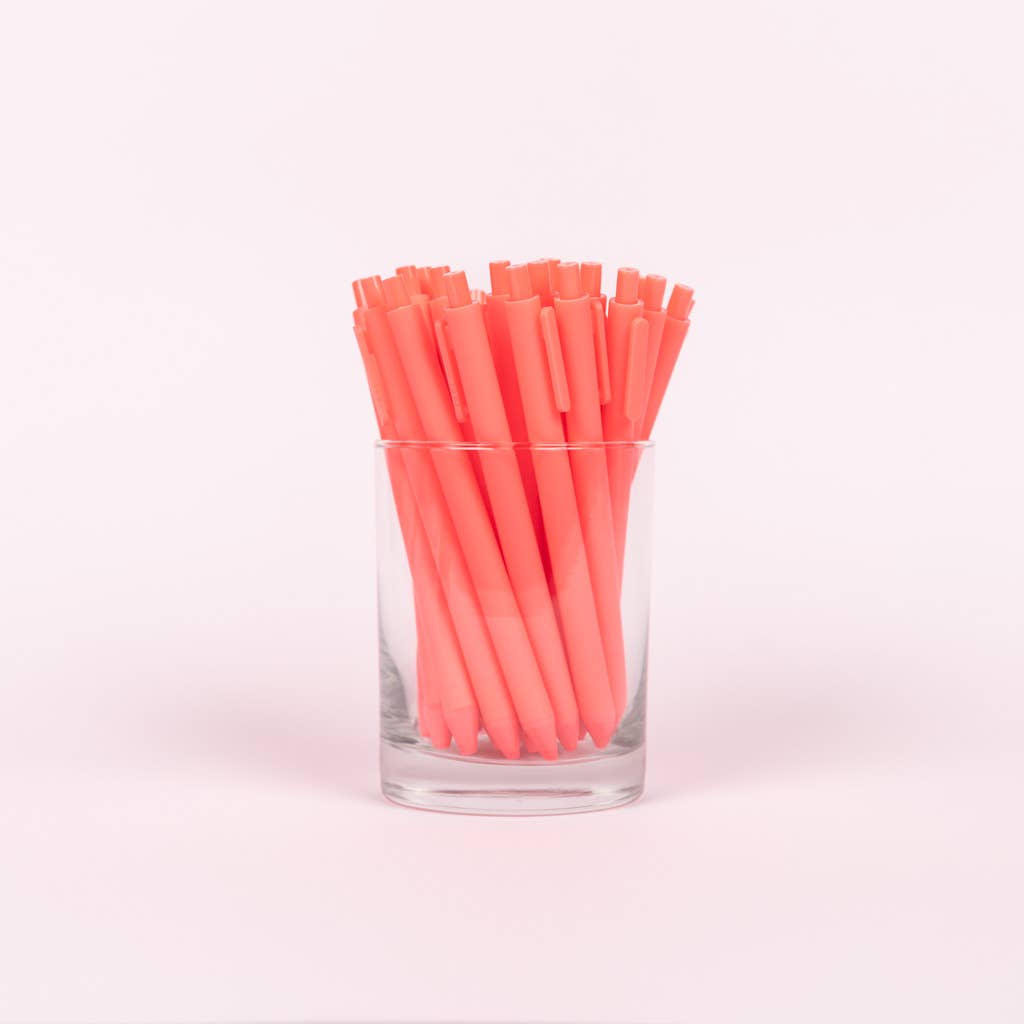 Pen Jotters - Neon Coral