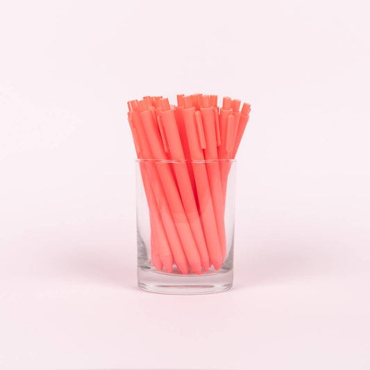 Pen Jotters - Neon Coral