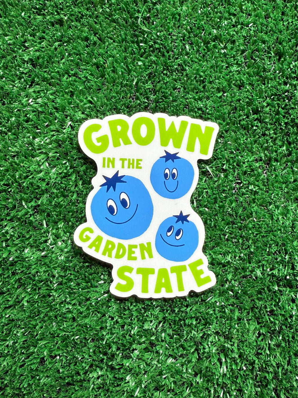 Grown in the Garden State Sticker Blueberry