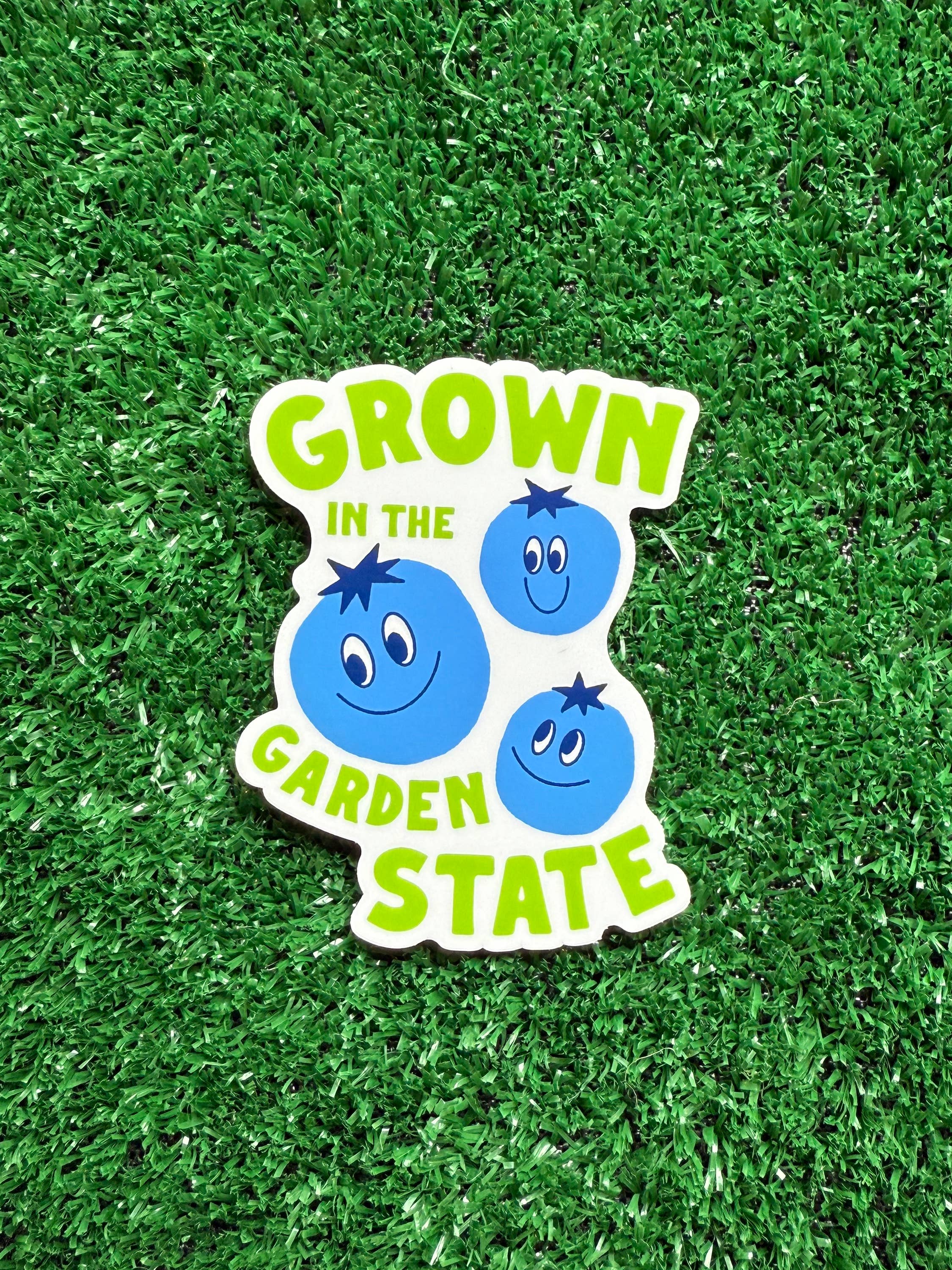 Grown in the Garden State Sticker Blueberry