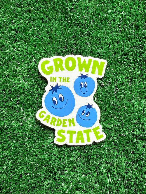 Grown in the Garden State Sticker Blueberry