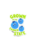 Grown in the Garden State Sticker Blueberry