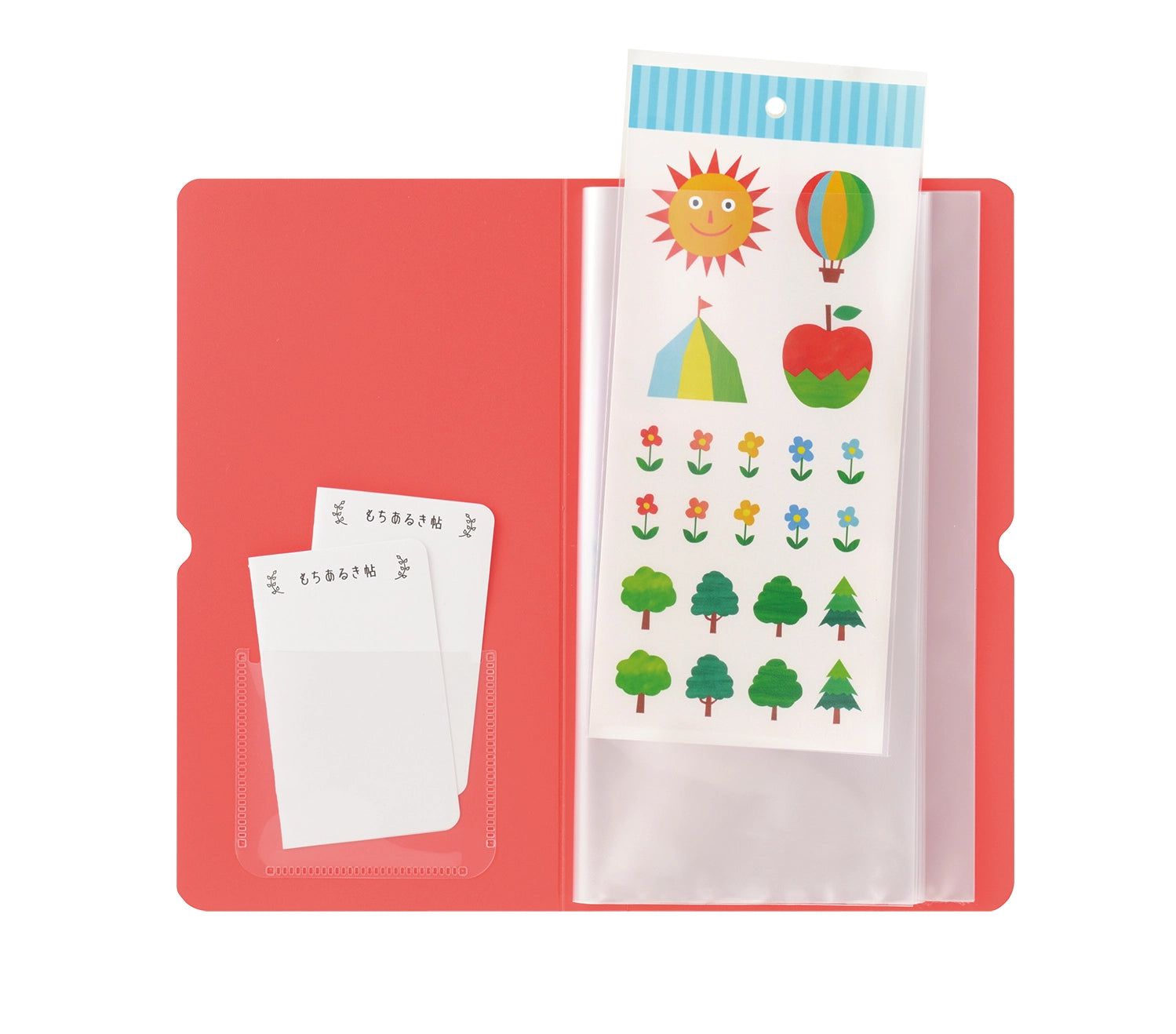 KINGJIM Sticker Collection File – Red