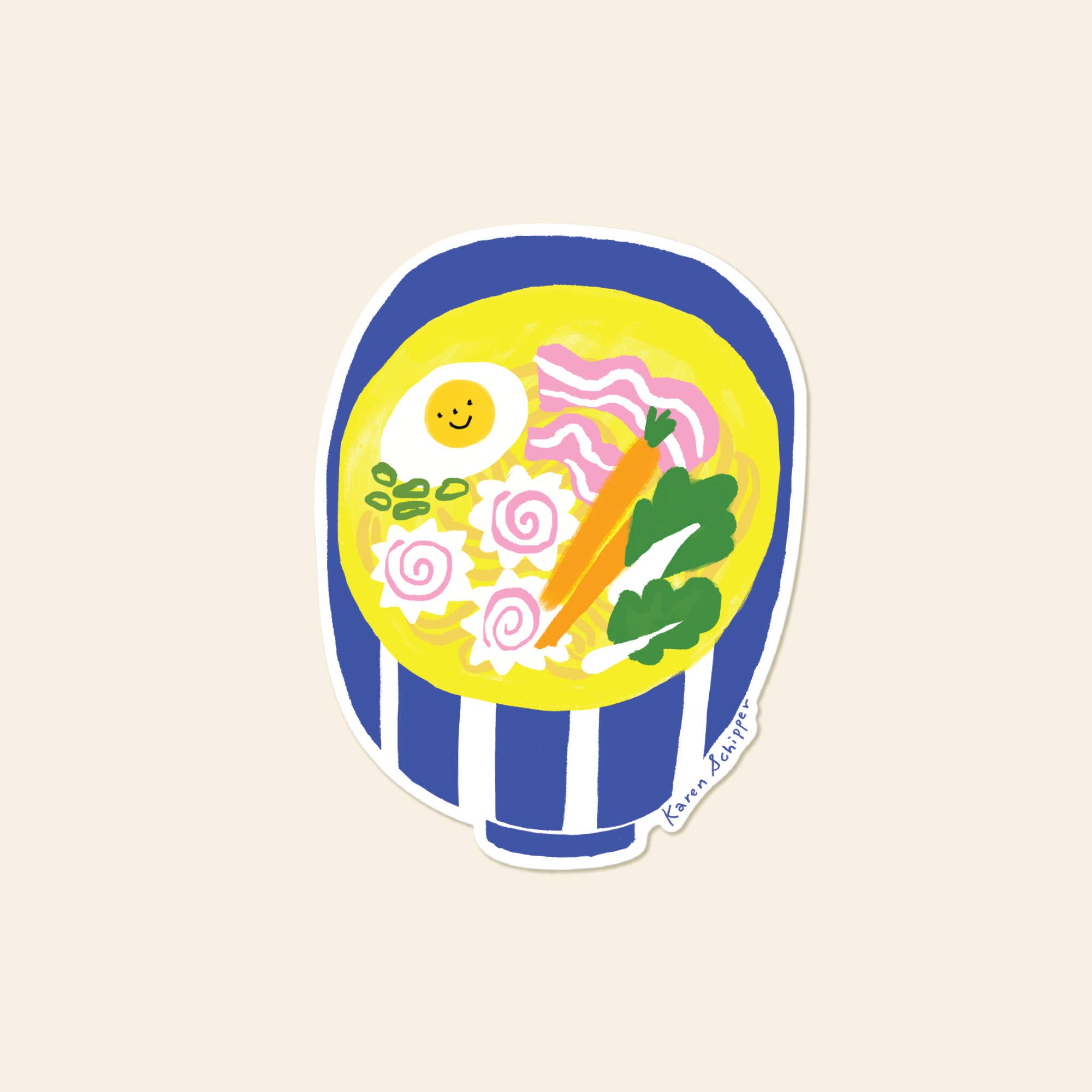 Ramen Sticker - Cute Ramen Food Vinyl Sticker