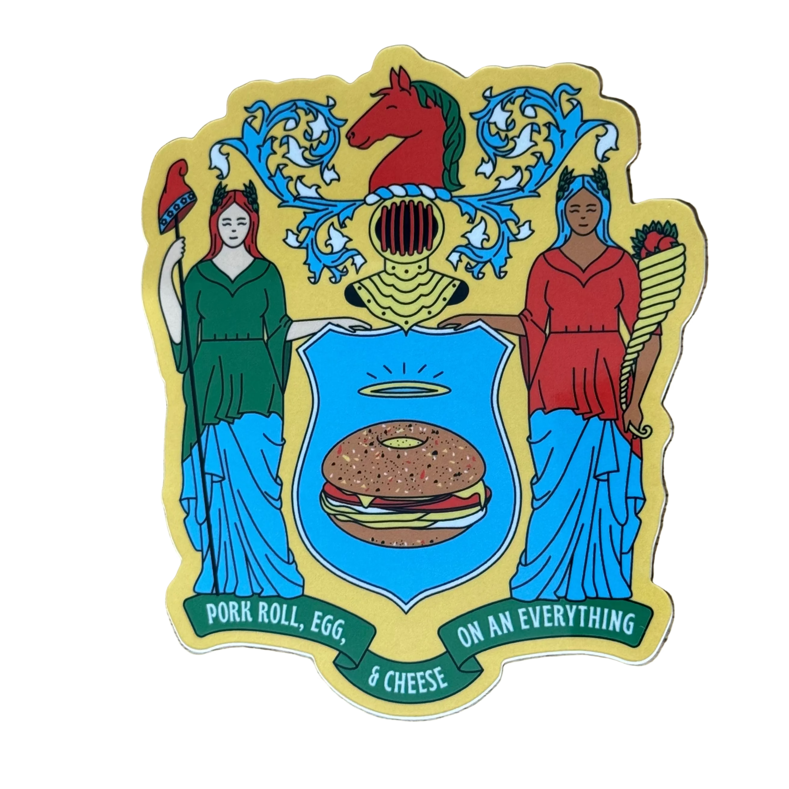Pork Roll, Egg + Cheese Sticker by Unwork of Art