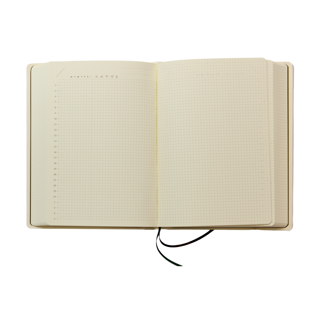 Hibino Free Undated Diary A6 – Ivory