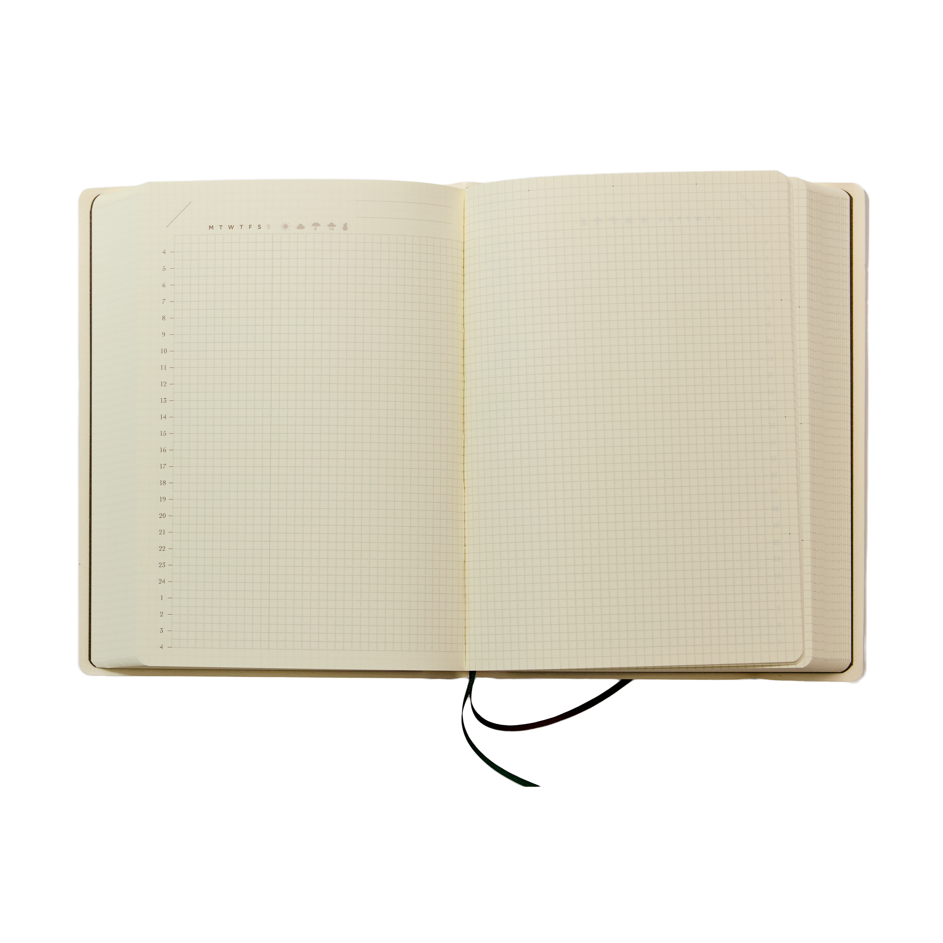 Hibino Free Undated Diary A6 – Ivory
