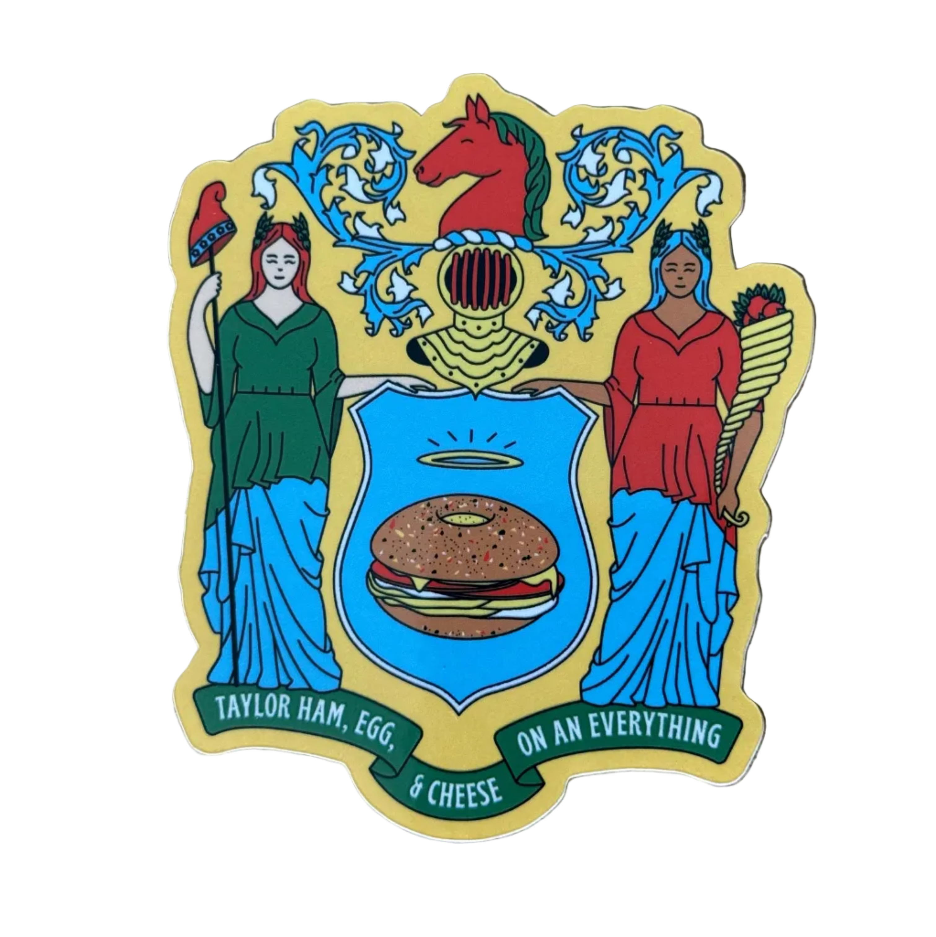 Taylor Ham, Egg + Cheese Sticker by Unwork of Art