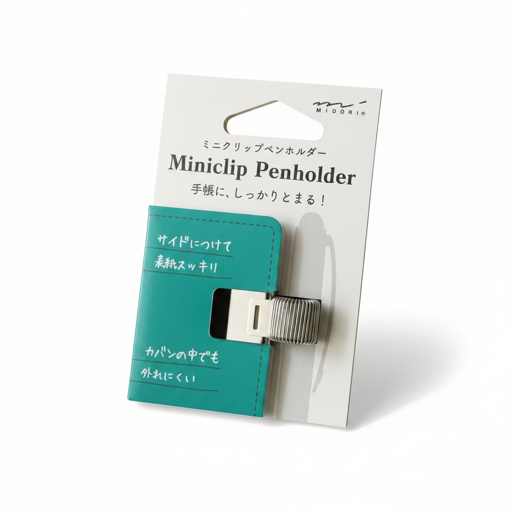 Midori Mini Clip Pen Holder – Silver
