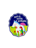 Hold Your Horses Sticker by Unwork of Art