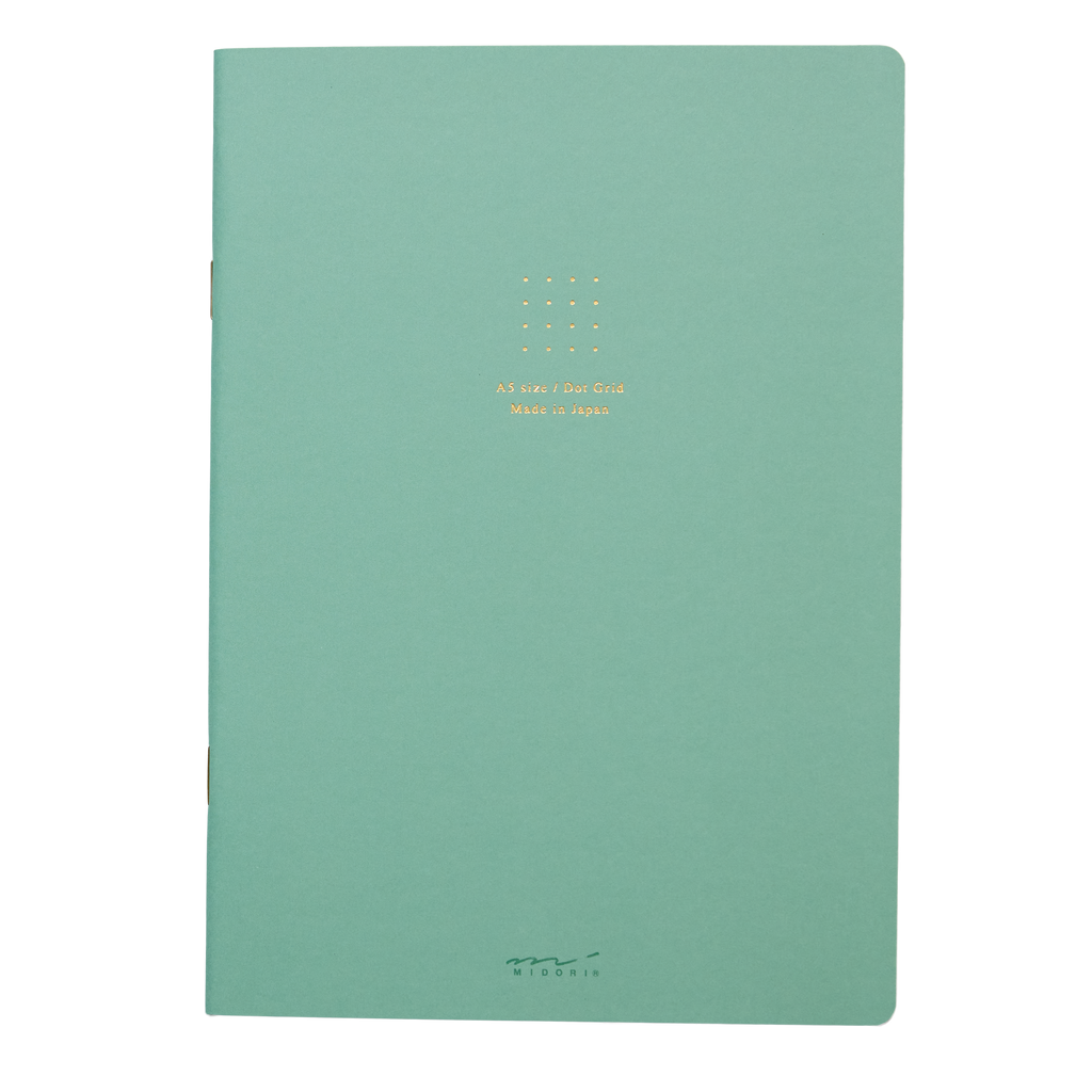 Midori A5 Dot Grid Notebook – Green | Minimal Journal
