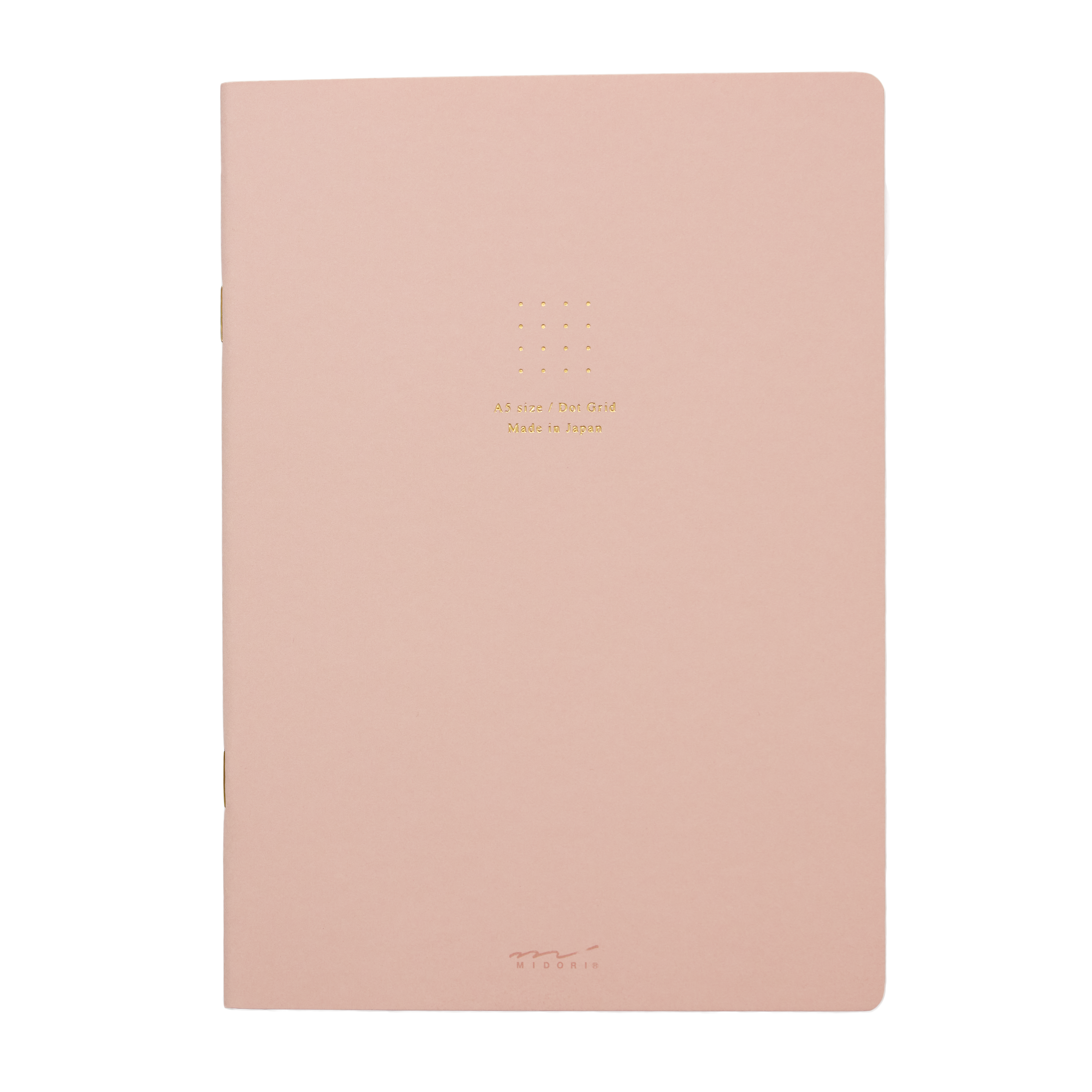 Midori A5 Dot Grid Notebook – Soft Pink | Minimal Journal