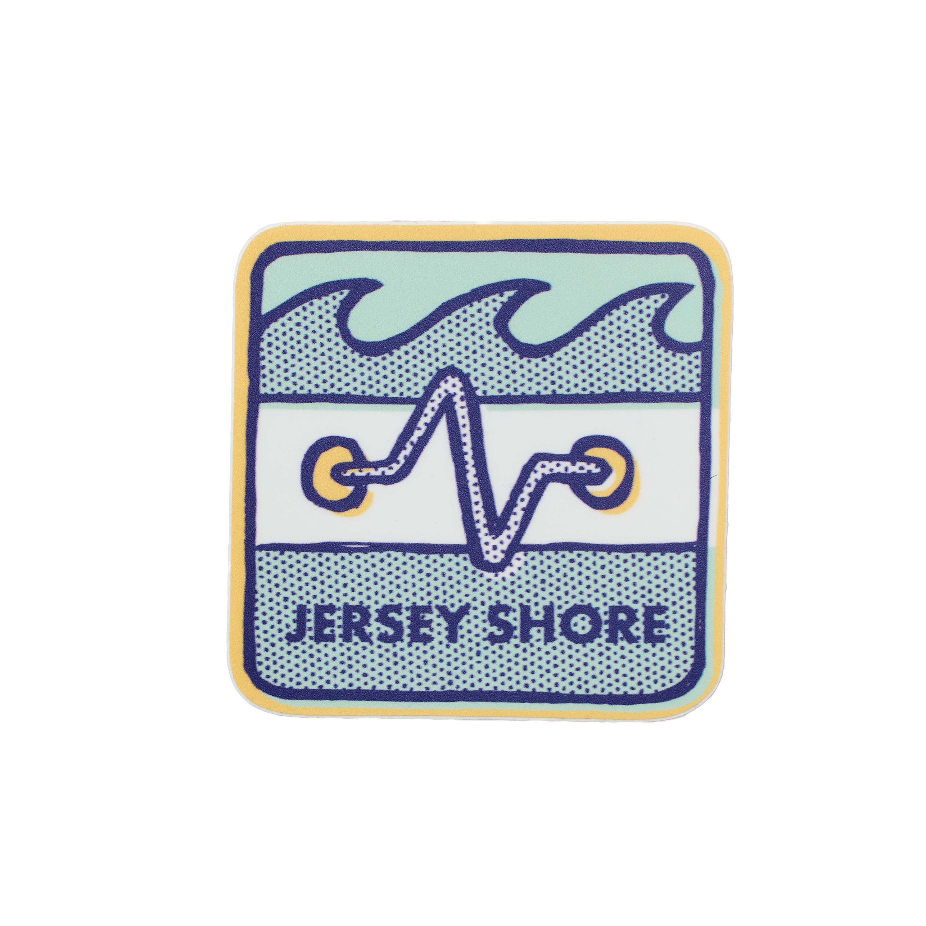 Beach Badge Vinyl Sticker