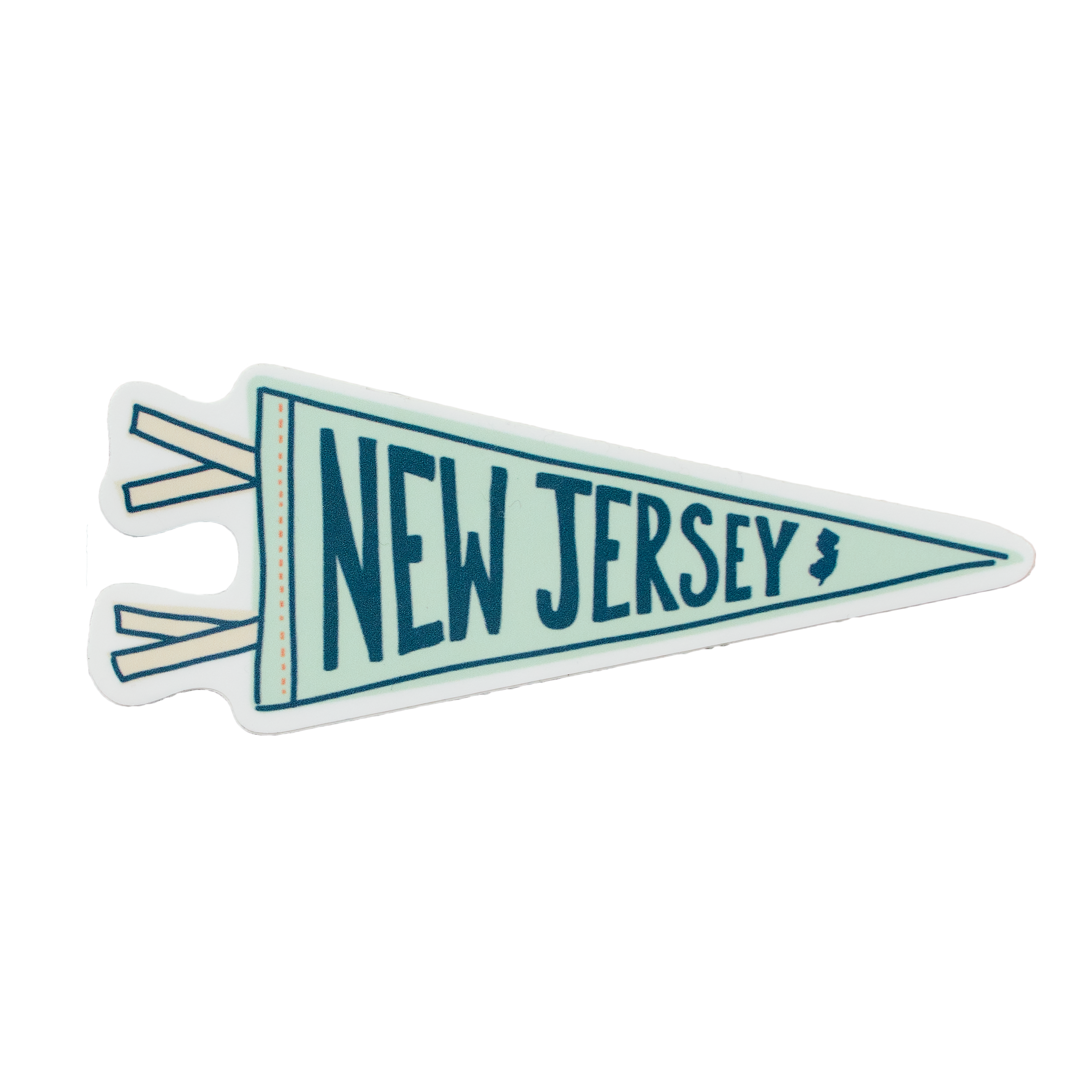 New Jersey Pennant Vinyl Sticker