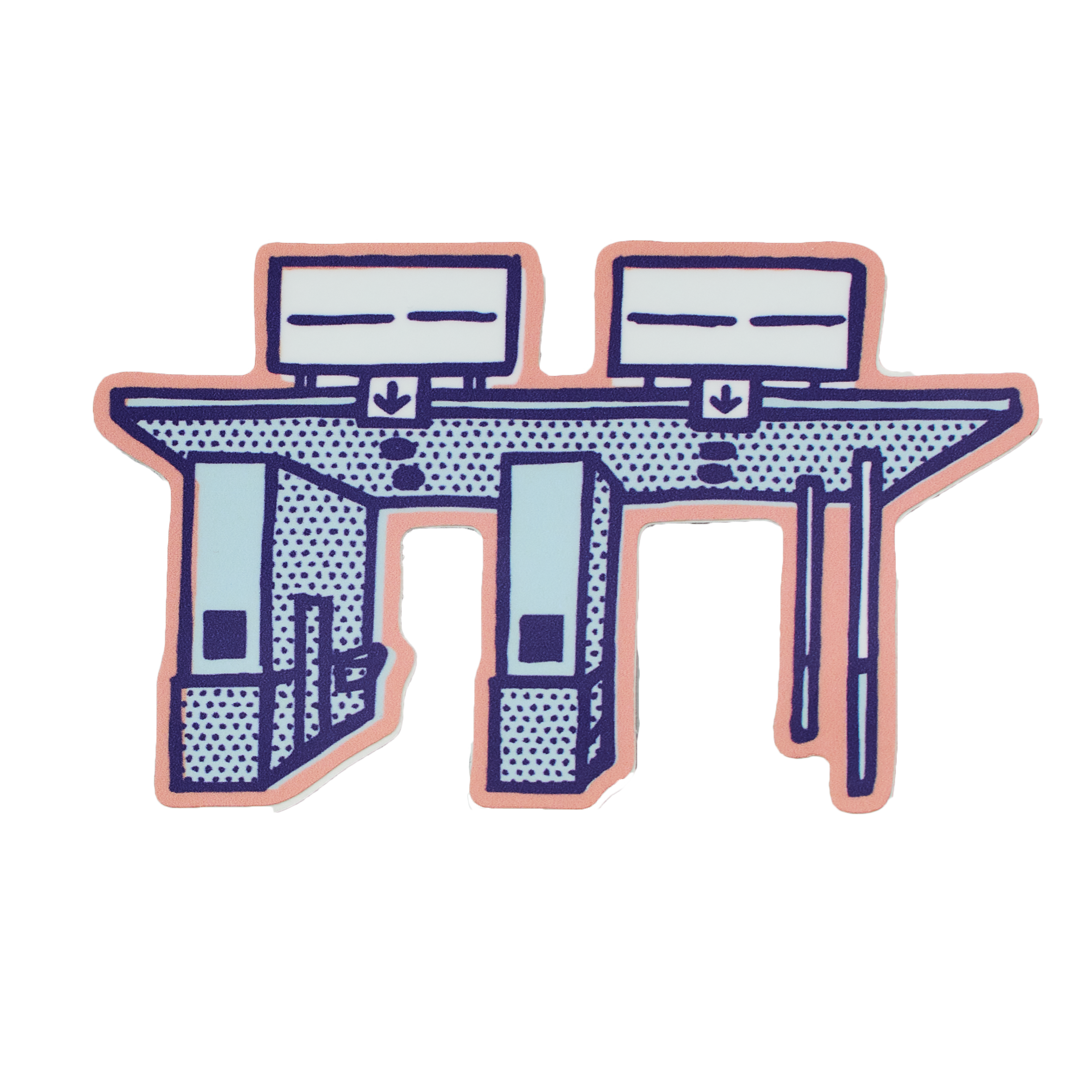 Toll Booth Vinyl Sticker