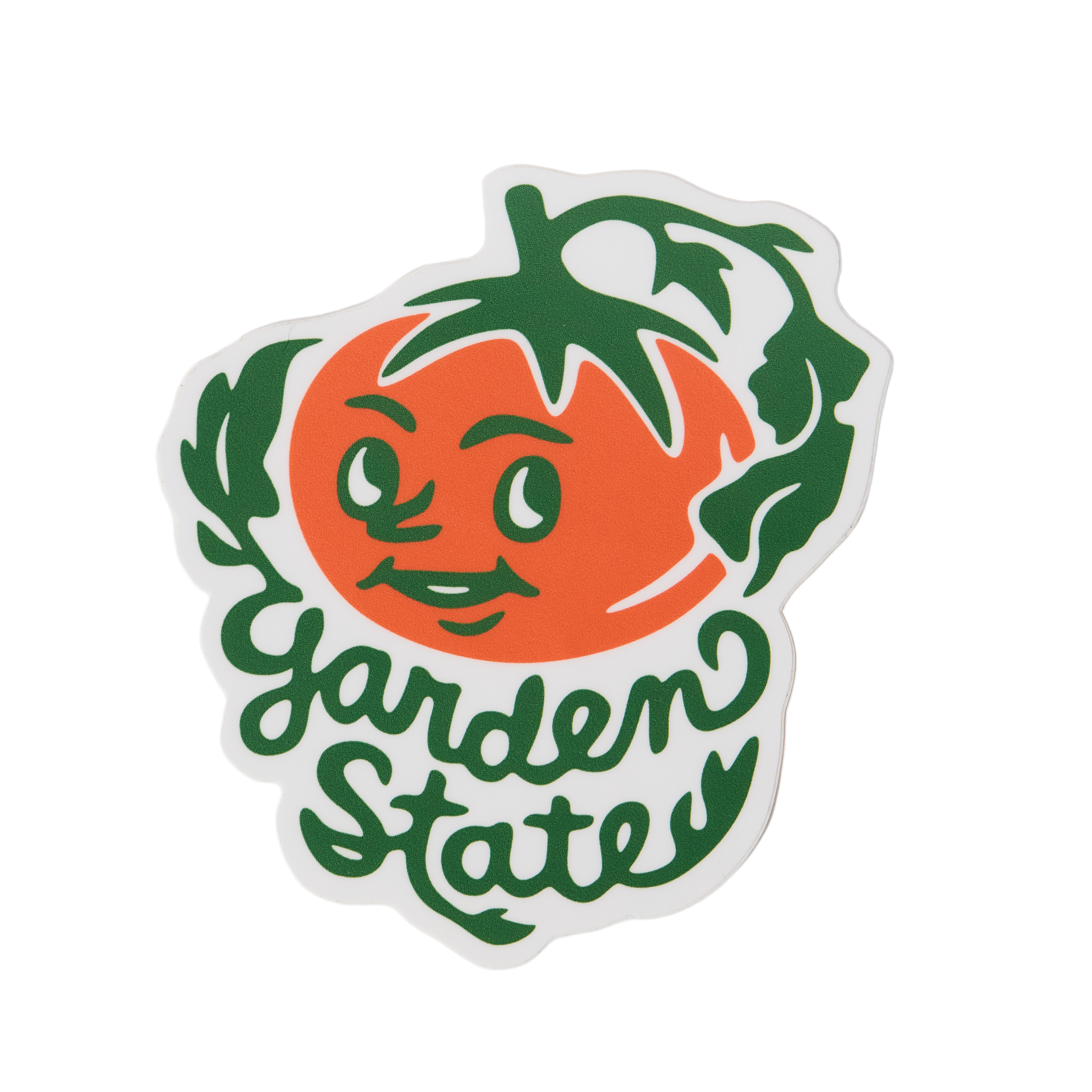 New Jersey Garden State Tomato Bumper Sticker / Vinyl Decal