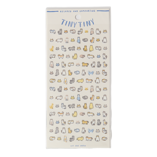 Tiny Cat Stickers – Mini Cute Cat Vinyl Stickers