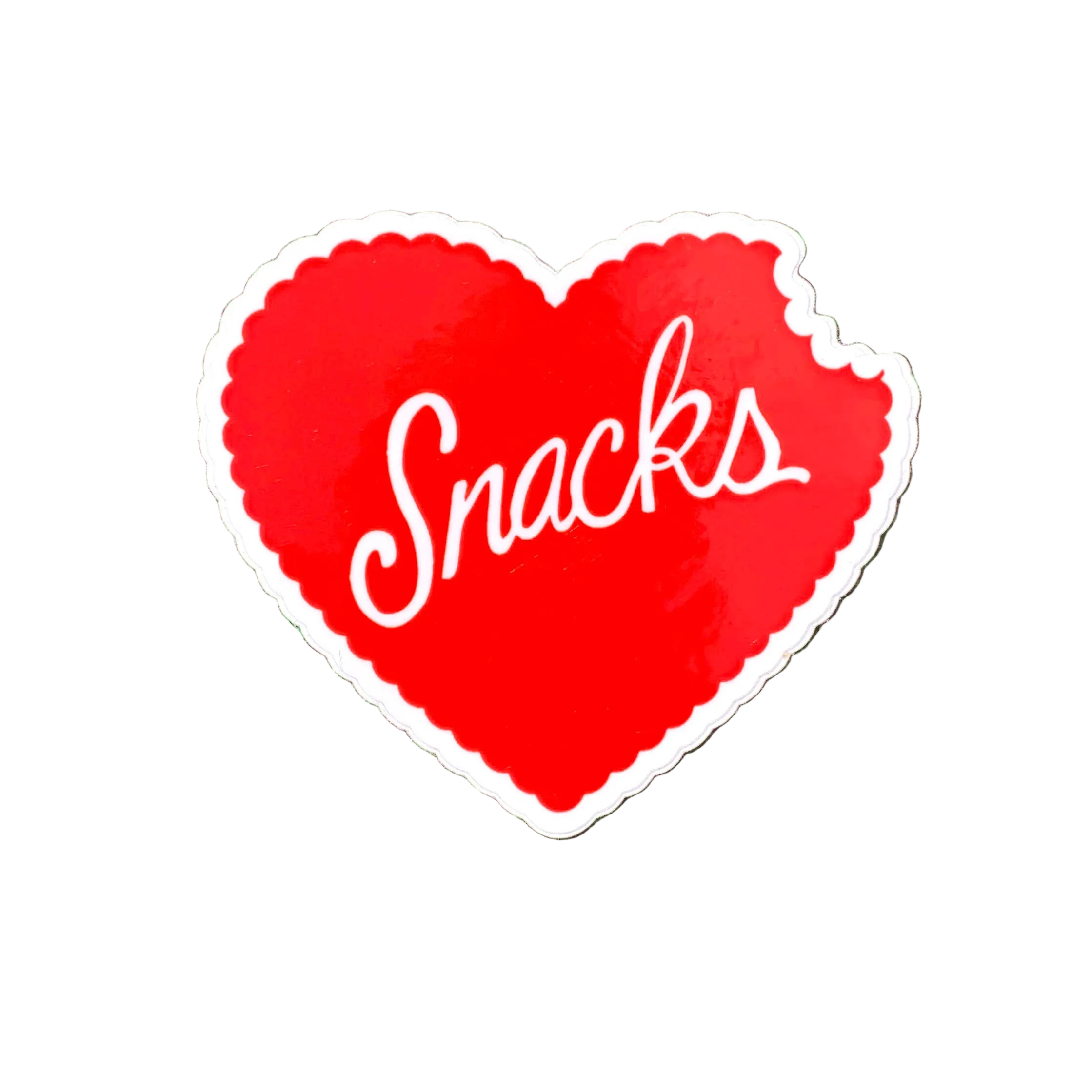 Snacks Heart Sticker